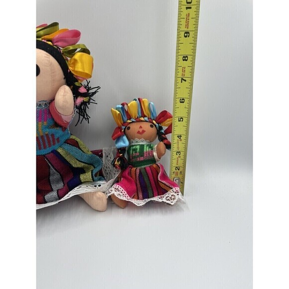Handmade 12" Mexican Rag Doll - Lele Doll - Maria Doll - Muñeca Maria Mexicana - Picture 3 of 5